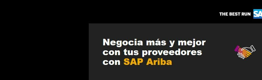 Negocia más y mejor con tus proveedores con SAP Ariba
