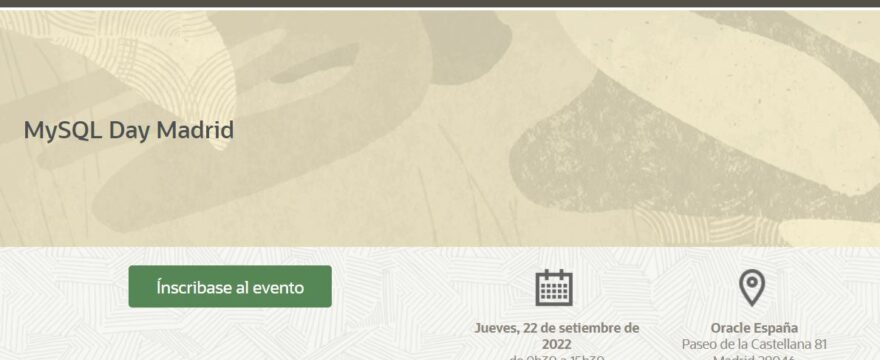 MySQL Day Madrid